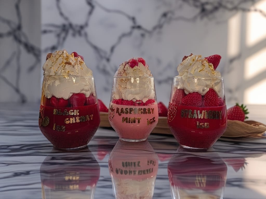 Fruchtige Dessertkerzen 🍓🍒