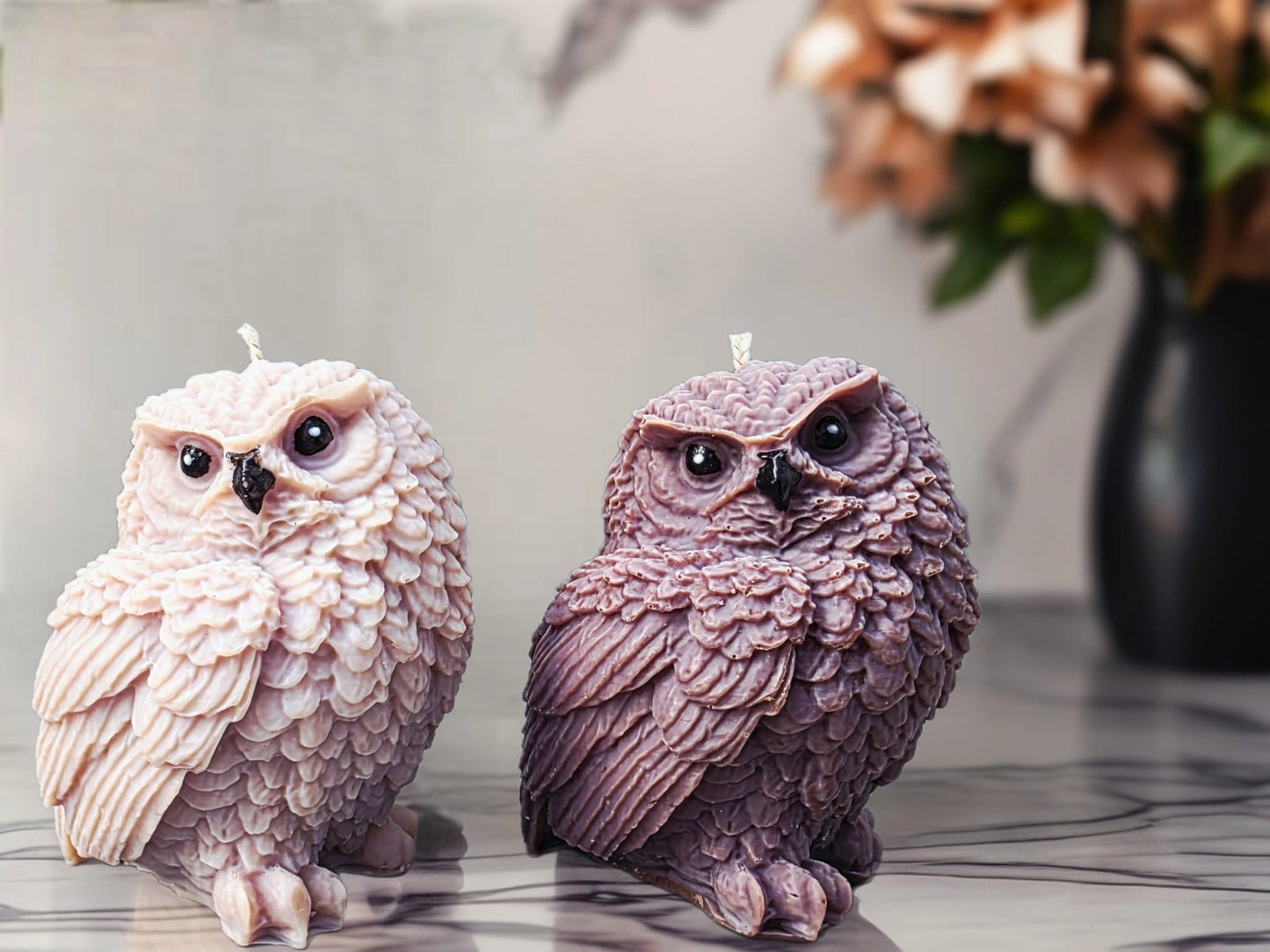 Eulen Standkerze 🦉🍂