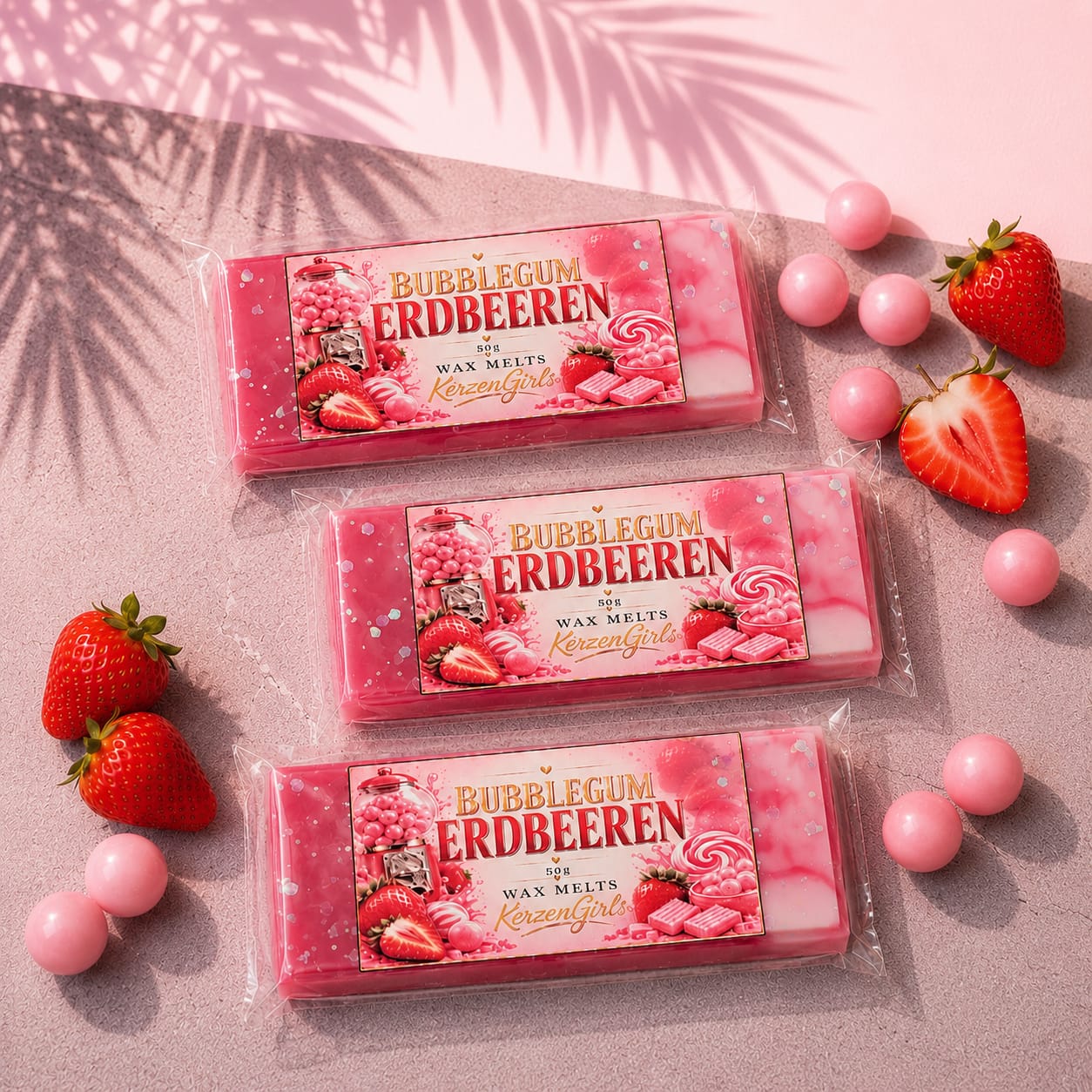 Wax melts Bubblegum Erdbeeren