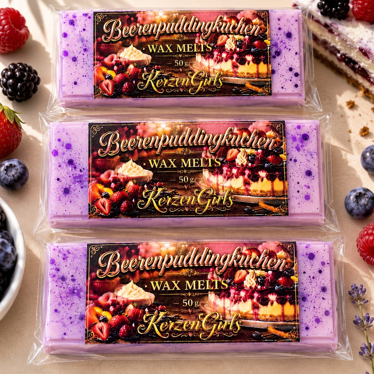 Wax melts Beerenpuddingkuchen