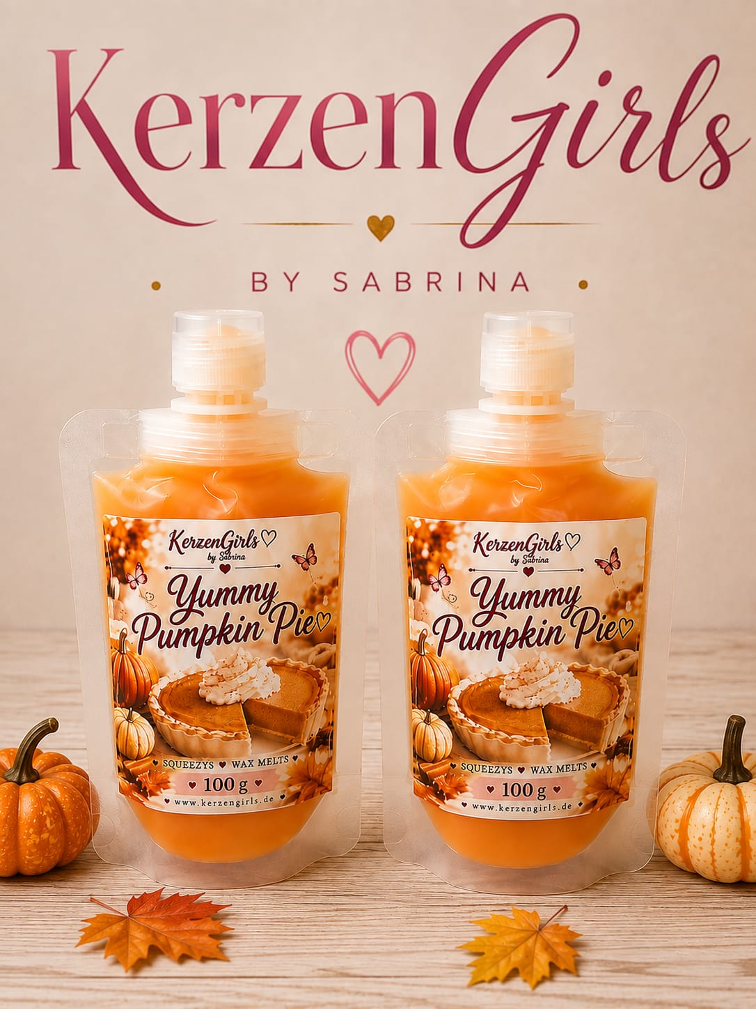 Squeezys Wax melts Yummy Punpkin Pie