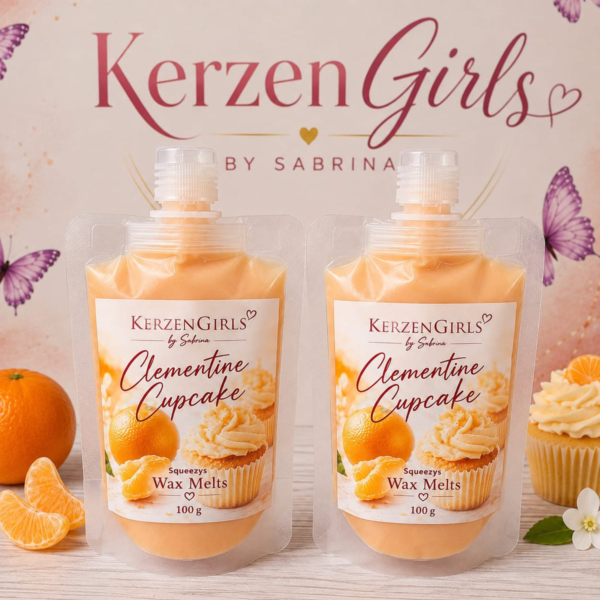 Squeezys Wax melts Clementine Cupcake