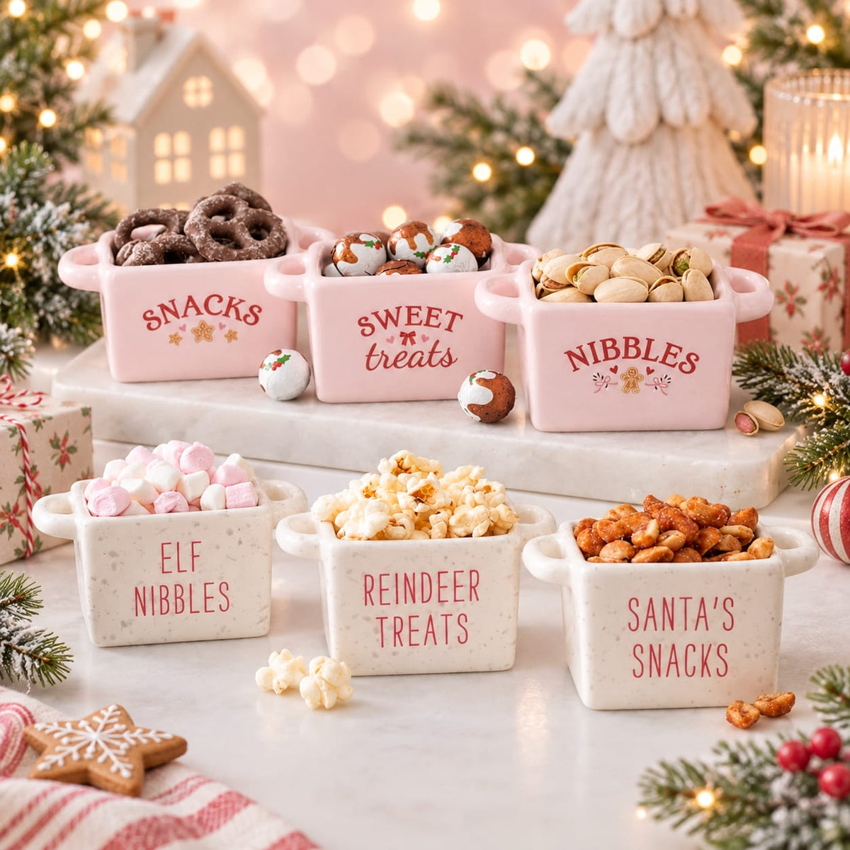 Weihnachtszauber Snackschälchen – 3er-Set