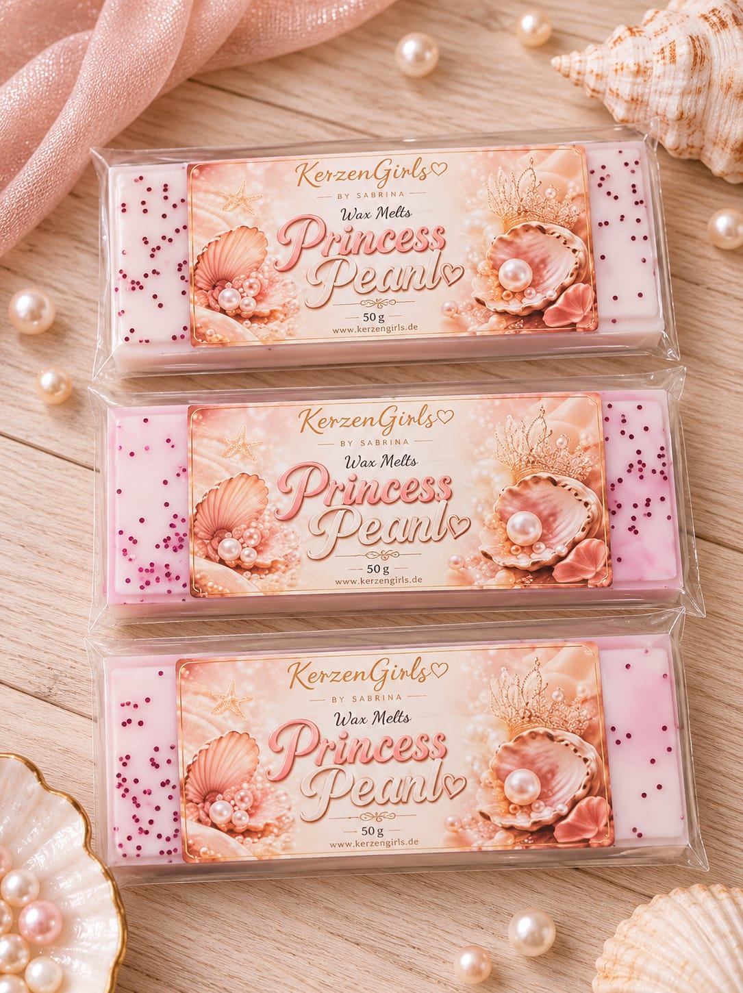 Wax melts Princess Pearl