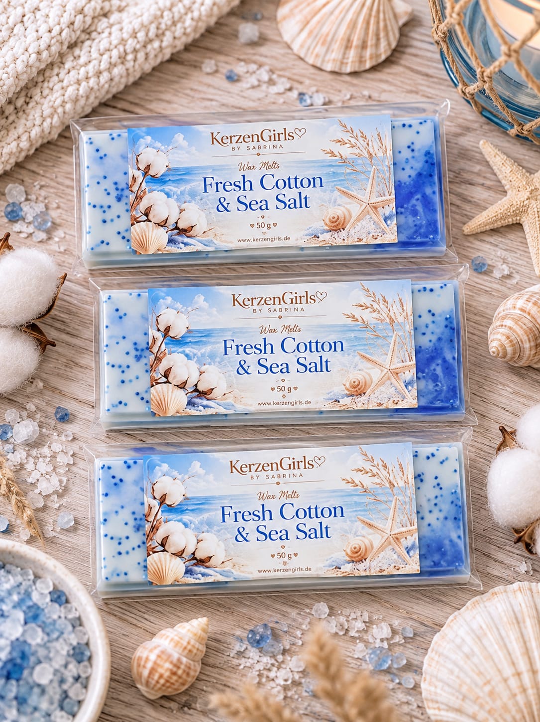 Wax melts Fresh Cotten & Sea Salt
