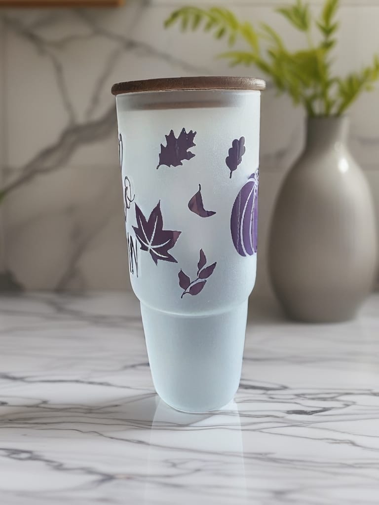Frosted Glasbecher Hello Autumn 🍂