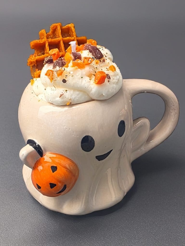 👻🎃 Ghost Cup Halloween Kerze 🎃👻