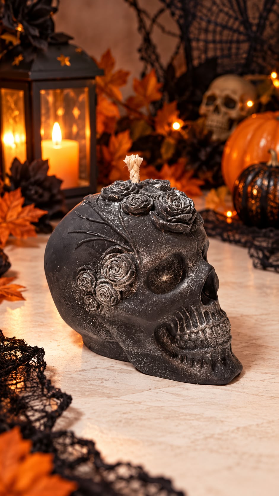 Dark Rose Skull – Dunkler Rosenschädel 🖤🌹💀
