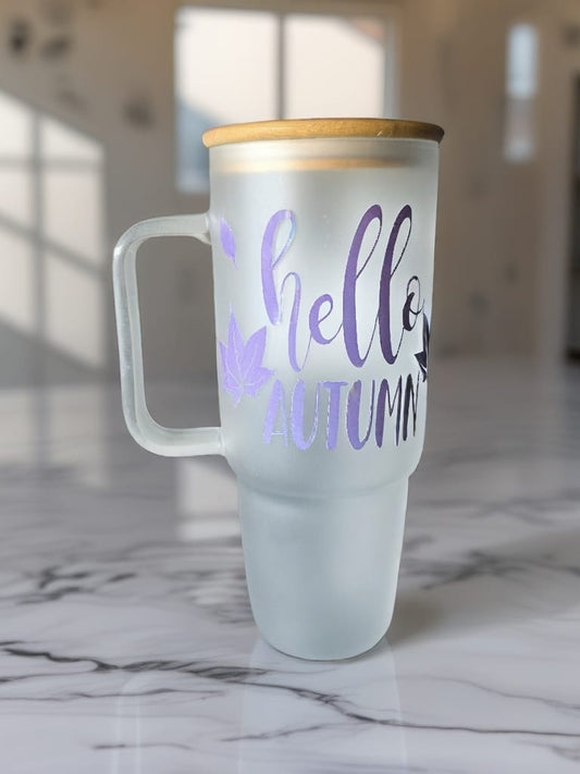 Frosted Glasbecher Hello Autumn 🍂
