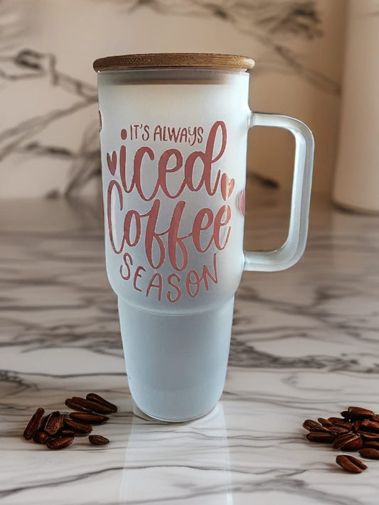Frosted Glasbecher It’s Always Iced Coffee Season ☕