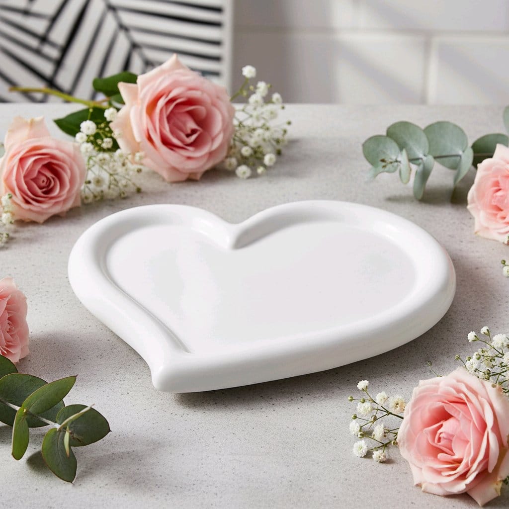 Dekorativer Herzuntersetzer