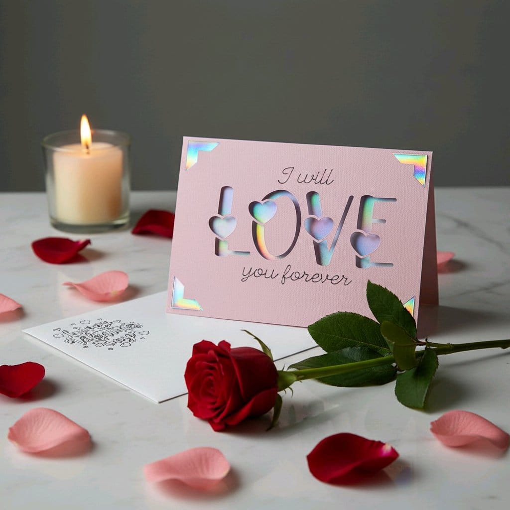 💌 Grußkarte „I will love you forever“