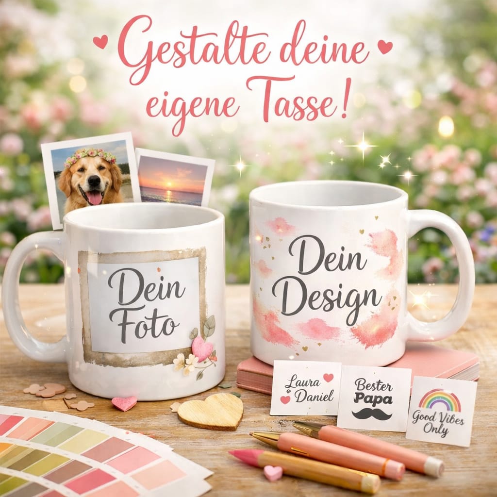 Personalisierte Wunschtasse Gestalte dein eigenes Design