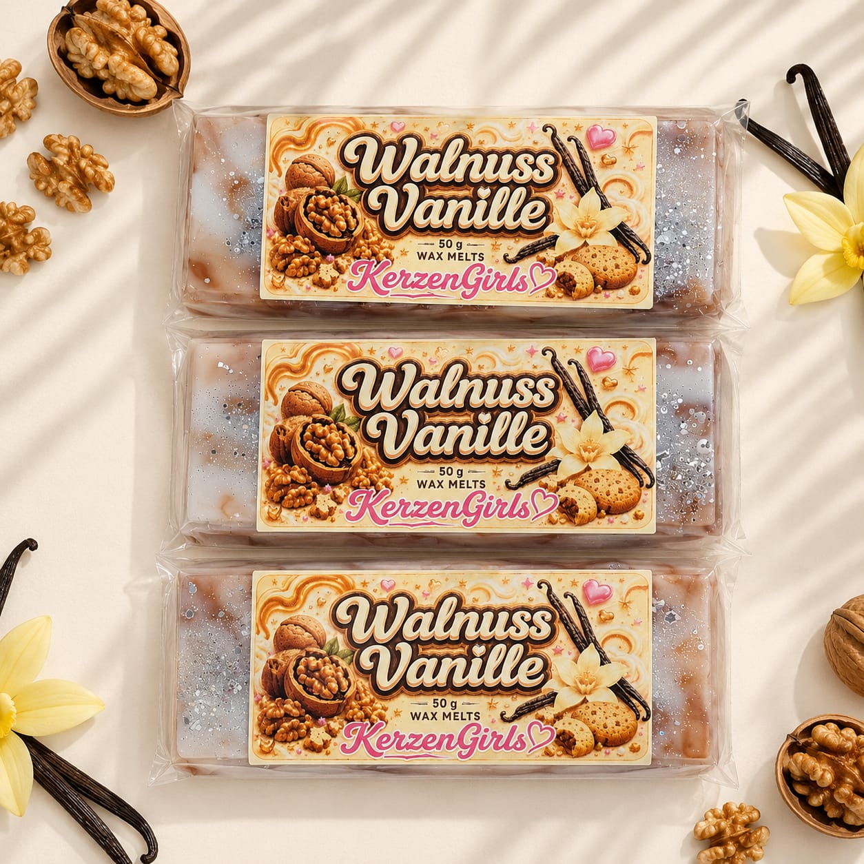 Wax melts Walnuss & Vanille