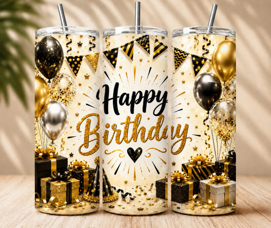 Happy Birthday Tumbler | 20 oz Edelstahlbecher