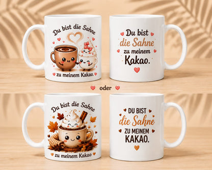 Du bist die Sahne zu meinem Kakao | Keramiktasse
