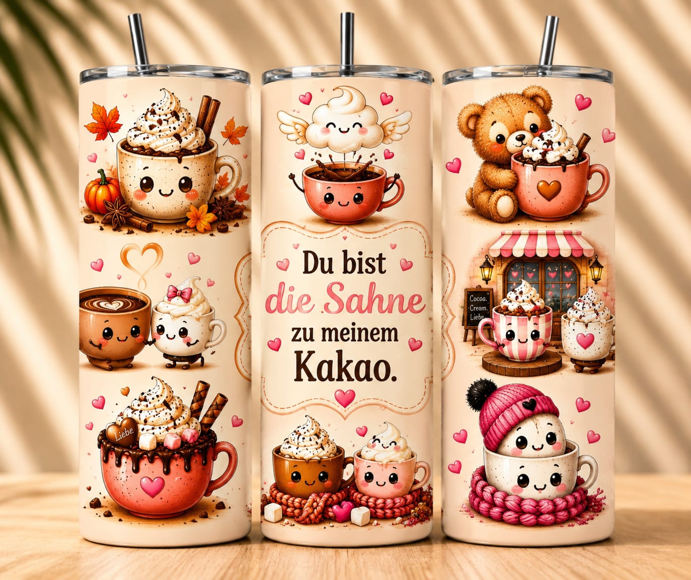 Du bist die Sahne zu meinem Kakao Tumbler | 20 oz Edelstahlbecher