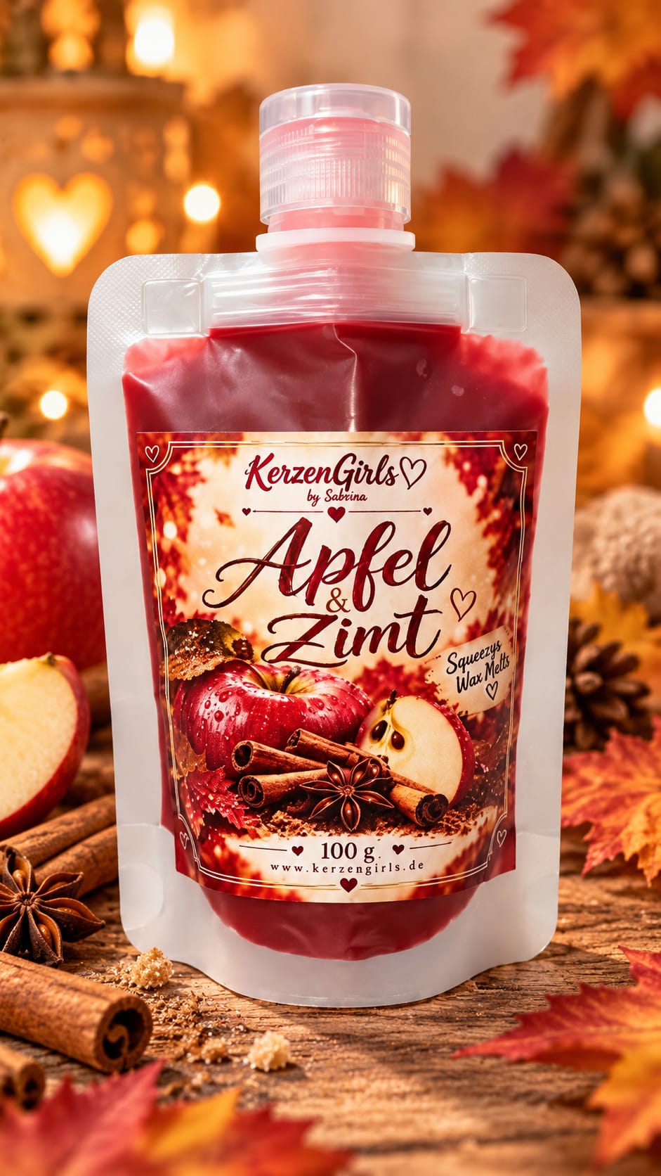 Squeezys Wax Melts Apfel Zimt