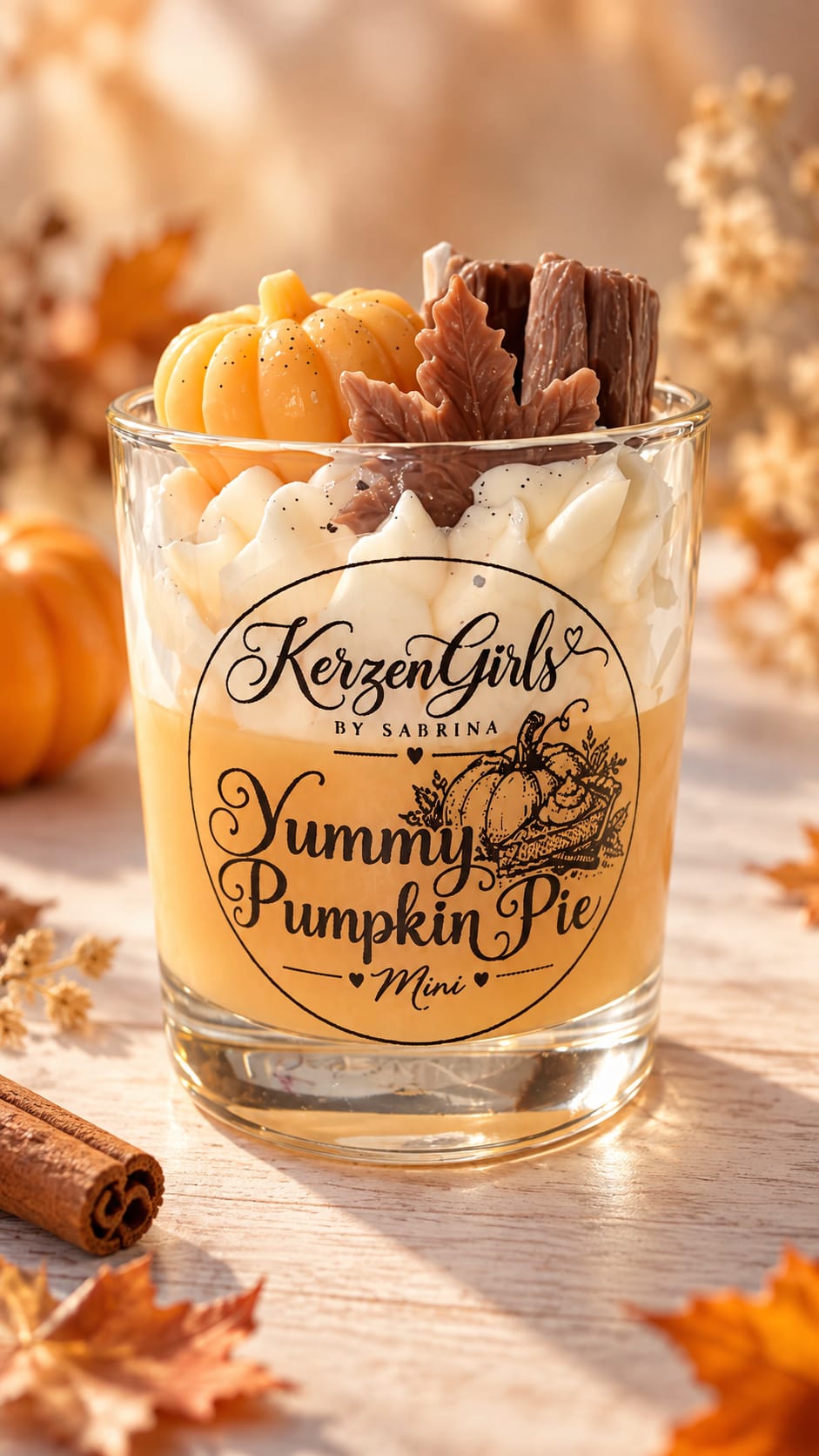 Yummy Pumpkin Pie - Mini - Herbstkerze