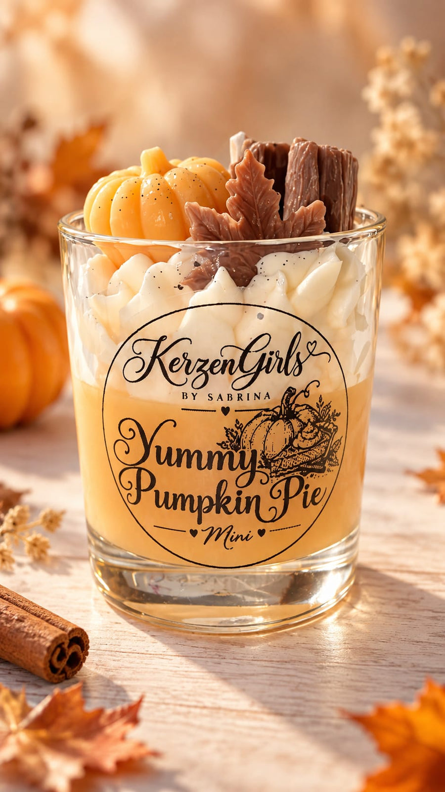 Yummy Pumpkin Pie - Mini - Herbstkerze
