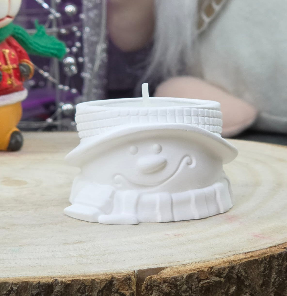 Schneemann - Teelichthalter ❄☃