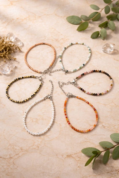 Edelstein-Kerze mit Armband