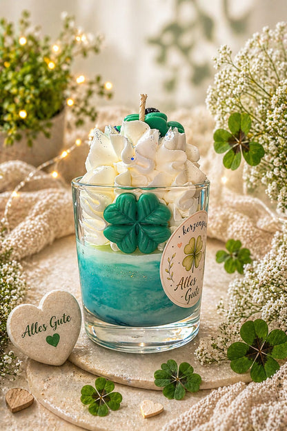 Glücks Kleeblattkerze 🍀