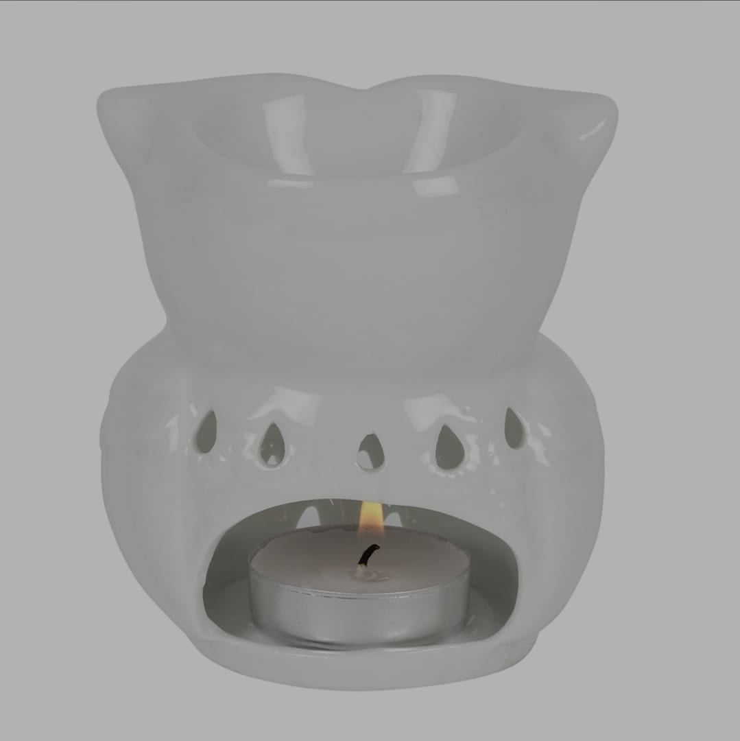 Duftlampe Weiße Eule