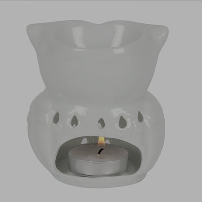 Duftlampe Weiße Eule
