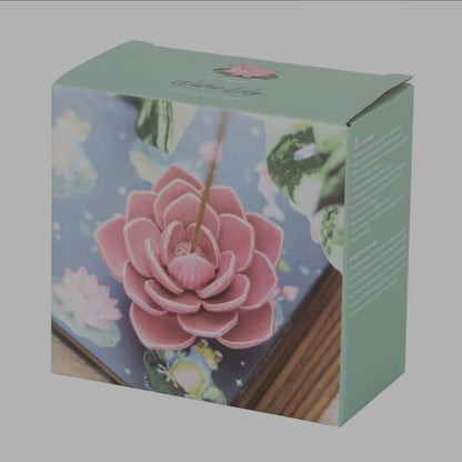Räucherstäbchenhalter Rosa Seerose
