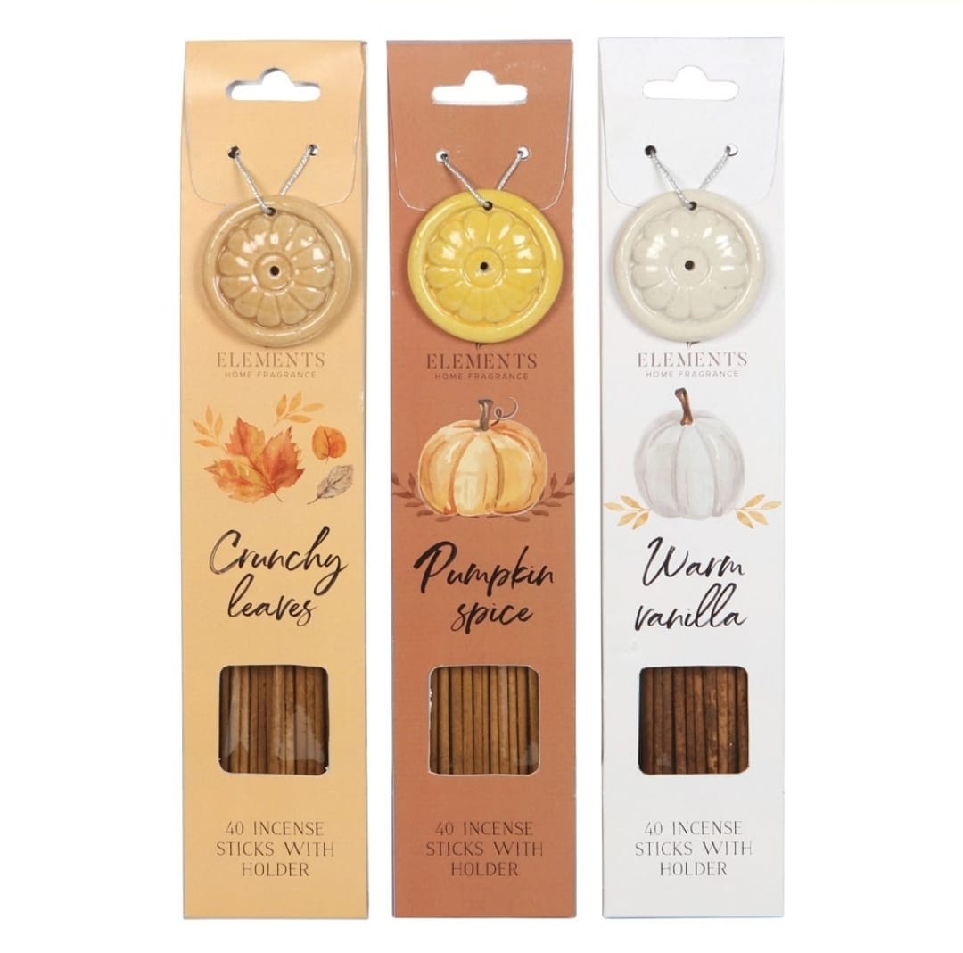 Warm Vanilla – 40 Räucherstäbchen mit Halter
