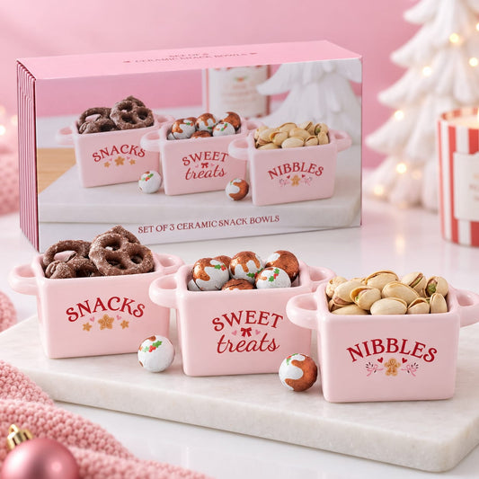 Weihnachtszauber Snackschälchen – 3er-Set