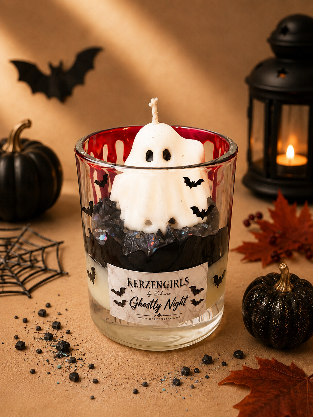 Ghostly Night - Halloween Kerze 👻