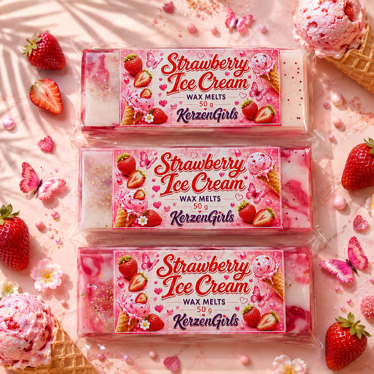 Wax melts Strawberry IceCream