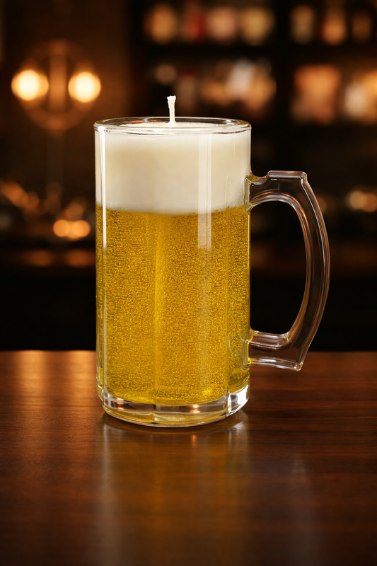 Bier-Kerze im Glas – Täuschend echt, maskulin & originell 🍺🕯