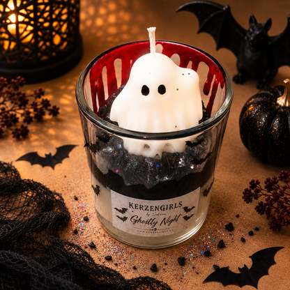 Ghostly Night - Halloween Kerze 👻